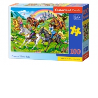 Puzzle 100 piese Cursa de Cai a Printeselor (Princess Horse Ride)