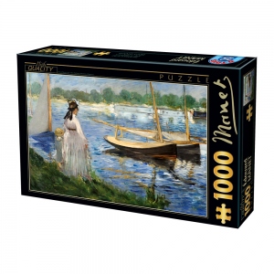 Puzzle 1000 piese Manet: The Banks of the Seine at Argenteuil