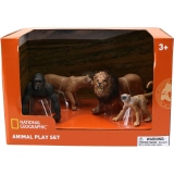 Set 4 figurine - Gorila, Maimuta, Leu si Leoaica