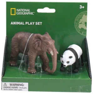 Set 2 figurine - Elefant si Urs Panda