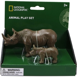 Set 2 figurine - Rinocerul si puiul