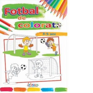 Fotbal de colorat, 3-5 ani