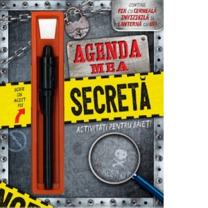 Agenda mea secreta. Activitati pentru baieti + Pix