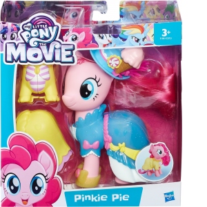 Figurina Fashion cu tinuta de gala My Little Pony Movie, Pinkie Pie