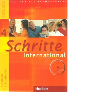 Schritte International 4, Niveau A2/2. Kursbuch + Arbeitsbuch + CD Audio
