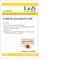 Codul de procedura civila. Cod 684. Actualizat la 9.01.2019