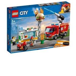 LEGO City Fire - Stingerea incendiului de la Burger Bar 60214, 327 piese