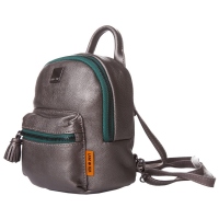 Rucsac Lamonza de dama Daisy argintiu 17x16x9 cm