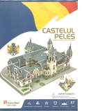 Puzzle 3D Castelul Peles - Resedinta familiei regale a Romaniei, 80 de piese