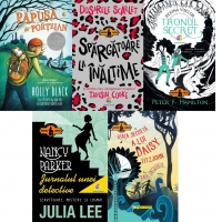 Pachet Aventura si mister (5 volume): 1. Papusa de portelan; 2. Dosarele Scarlet. Spargatoare la inaltime; 3. Tronul secret. Regina viselor; 4. Nancy Parker. Jurnalul unei detective; 5. Viata secreta a lui Daisy Fitzjohn