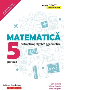 Matematica. Aritmetica, algebra, geometrie. Clasa a V-a. Consolidare. Partea I