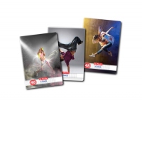 Caiet A5 48 file patratele, motiv Dance