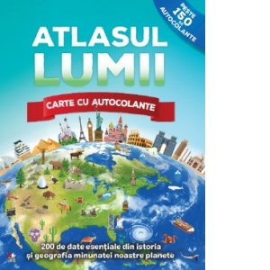 Atlasul lumii. Carte cu autocolante