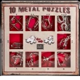 10 Metal Puzzles Set Purple