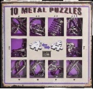 10 Metal Puzzles Set Red