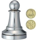 Cast Chess Pawn -silver