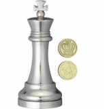 Cast Chess King -silver