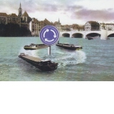 Vedere : 1966. Instalarea unui semn giratoriu permite fluidizarea navigatiei pe Rin