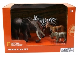 Set 4 figurine - Mamut, Rinocer, Zebra, Antilopa
