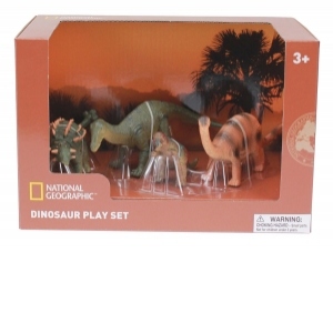 Set 4 figurine - Pachycephalosaurus, Ankylosaurus, Brachiosaurus si puiul