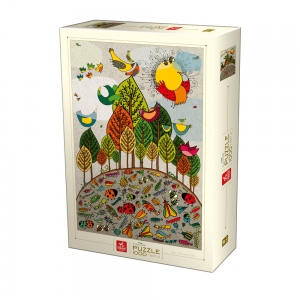 Puzzle 1000 piese Nature Puzzle - Birds and Insects