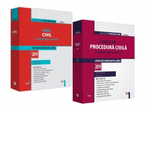 Pachet: Codul civil si Codul de procedura civila. Editie Premium 2019