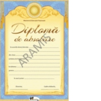 Diploma de absolvire (galben)