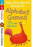 Read with Oxford: Stages 1-3: Julia Donaldson's Songbirds: Alphabet Games, 55 cards with games