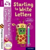 Progress with Oxford: Starting to Write Letters Age 4-5