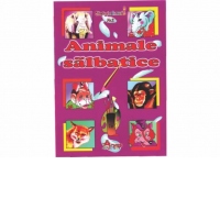 Animale salbatice, carte de citit si colorat