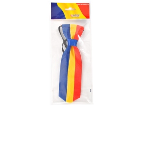 Cravata mica tricolora, dimensiune 22 x 6 cm