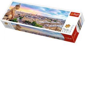 Puzzle Panorama 1000 Imagine de pe Catedrala Notre Dame Paris
