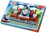 Puzzle 24 Maxi Locomotive Fericite Thomas