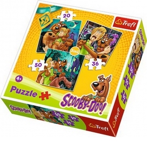 Puzzle Trefl 3in1 Atentie la Fantome Scooby Doo