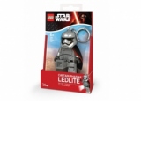 Breloc cu lanterna LEGO Star Wars Captain Phasma (LGL-KE96)