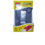 Breloc cu lanterna LEGO placa argintie (LGL-KE52GS-S)