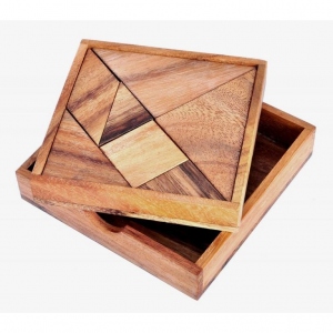 Puzzle din lemn Tangram