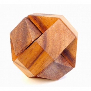Puzzle din lemn Hexagon, Leonardo da Vinci