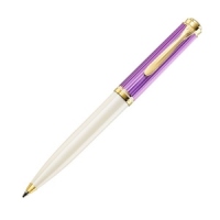 PIX SOUVERAN K600 MINA TIP PARKER, ACCESORII PLACATE CU AUR, CORP VIOLET-WHITE, IN CUTIE CADOU