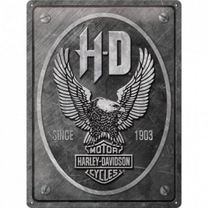 Placa metalica 30x40 Harley-Davidson Metal Eagle