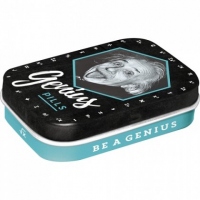 Cutie metalica de buzunar Einstein Genius Pills