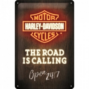 Placa metalica 20x30 Harley-Davidson Road is Calling