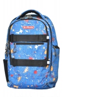 RUCSAC STICKER CU DOUA COMPARTIMENTE, COMPARTIMENT PENTRU LAPTOP, DIMENSIUNE 47,5 X 31 X 15 CM,  MOTIV SPOTS OF COLOR