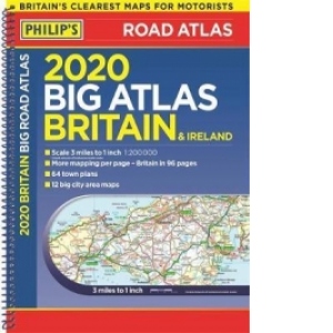 Philip's 2020 Big Road Atlas Britain and Ireland