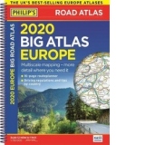 Philip's Big Road Atlas Europe: Spiral A3