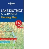 Lonely Planet Lake District & Cumbria Planning Map