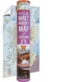 Malt Whisky Map of Scotland (in a tube)