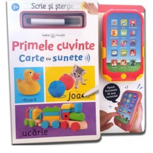 Scrie si sterge. Primele cuvinte. Carte cu sunete