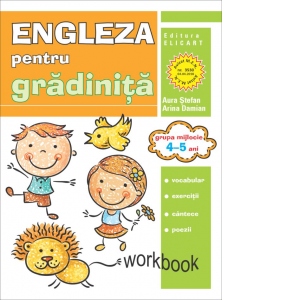 Limba engleza pentru gradinita. Grupa mijlocie 4-5 ani. Workbook 4-5 poza bestsellers.ro
