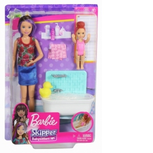 Papusa Barbie Mamica Satena cu Bebelus